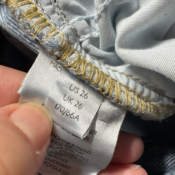 Urban Outfitters BDG Slim Straight Distressed Patchwork Denim Jeans Womens 26 - Picture 6 of 11